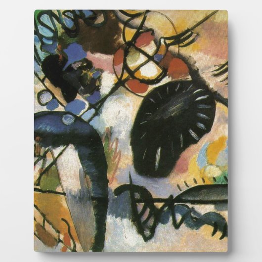 Kandinsky Black Spot Abstrakt Artwork Fotoplatte (Vorderseite)