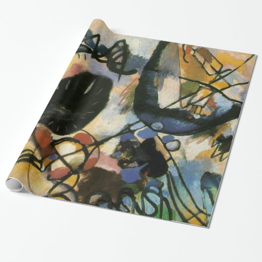 Kandinsky Black Spot Abstrakt Artwork Geschenkpapier (Ungerollt)