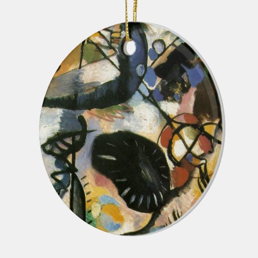 Kandinsky Black Spot Abstrakt Artwork Keramik Ornament (Links)
