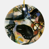 Kandinsky Black Spot Abstrakt Artwork Keramik Ornament (Hinten)