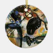Kandinsky Black Spot Abstrakt Artwork Keramik Ornament (Vorne)
