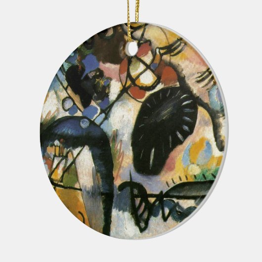 Kandinsky Black Spot Abstrakt Artwork Keramik Ornament (Links)