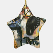 Kandinsky Black Spot Abstrakt Artwork Keramikornament (Links)