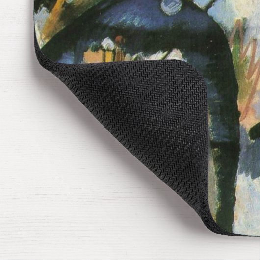 Kandinsky Black Spot Abstrakt Artwork Mousepad (Ecke)