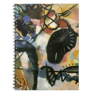 Kandinsky Black Spot Abstrakt Artwork Notizblock