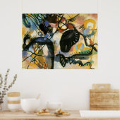 Kandinsky Black Spot Abstrakt Artwork Poster (Küche)