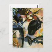 Kandinsky Black Spot Abstrakt Artwork Postkarte (Vorne/Hinten)