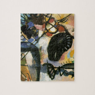 Kandinsky Black Spot Abstrakt Artwork Puzzle