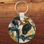 Kandinsky Black Spot Abstrakt Artwork Schlüsselanhänger (Vorderseite)