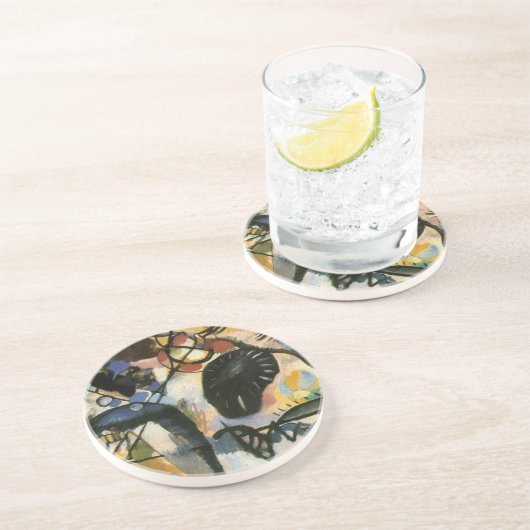 Kandinsky Black Spot Abstrakt Artwork Untersetzer (Seite)