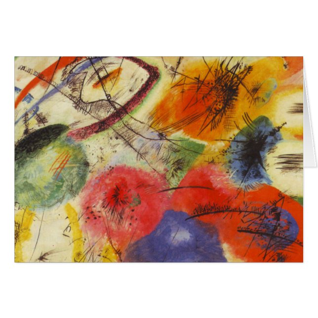 Kandinsky Black Strokes Abstrakte Malerei (Vorderseite (Horizontal))