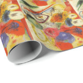 Kandinsky Black Strokes Abstrakte Malerei Geschenkpapier (Rolleneckpunkt)