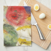 Kandinsky Black Strokes Abstrakte Malerei Geschirrtuch (Viertel Falte)