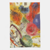 Kandinsky Black Strokes Abstrakte Malerei Geschirrtuch (Vertikal)