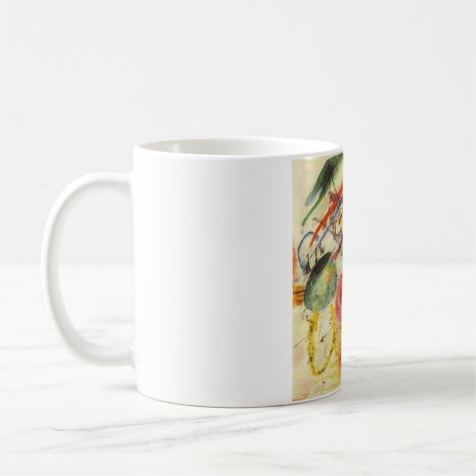 Kandinsky Black Strokes Abstrakte Malerei Kaffeetasse (Links)