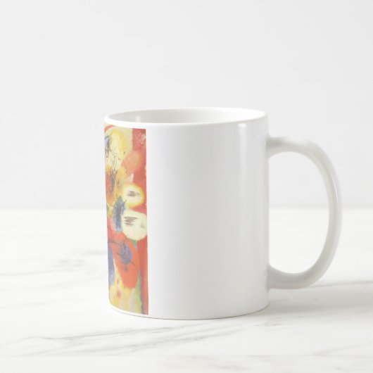 Kandinsky Black Strokes Abstrakte Malerei Kaffeetasse (Rechts)