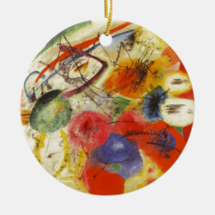 Kandinsky Black Strokes Abstrakte Malerei Keramik Ornament