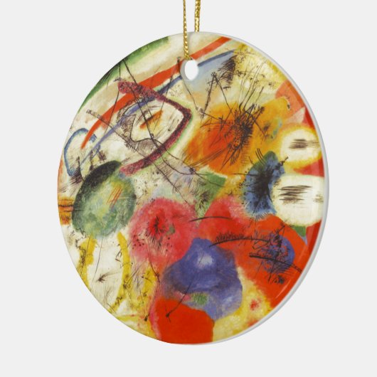 Kandinsky Black Strokes Abstrakte Malerei Keramik Ornament (Links)
