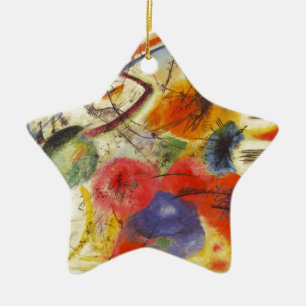 Kandinsky Black Strokes Abstrakte Malerei Keramikornament