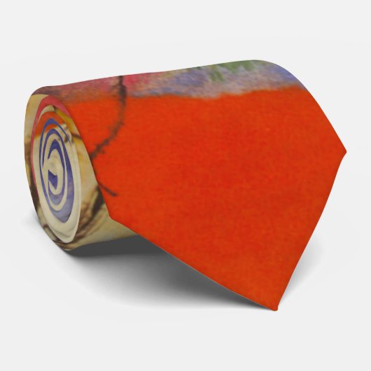 Kandinsky Black Strokes Abstrakte Malerei Krawatte (Gerollt)