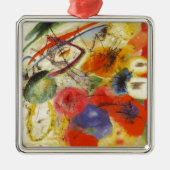 Kandinsky Black Strokes Abstrakte Malerei Ornament Aus Metall (Vorne)