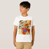 Kandinsky Black Strokes Abstrakte Malerei T-Shirt (Vorne ganz)