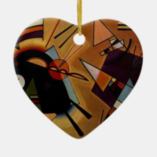 Kandinsky Black Violet Keramik Ornament