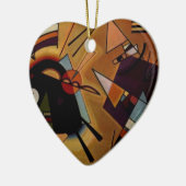 Kandinsky Black Violet Keramik Ornament (Links)