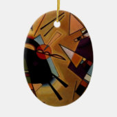 Kandinsky Black Violet Keramikornament (Vorne)