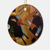 Kandinsky Black Violet Keramikornament (Links)