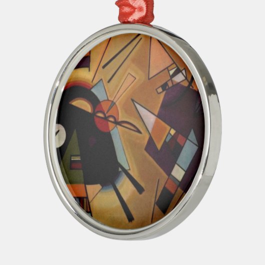 Kandinsky Black Violet Ornament Aus Metall (Links)