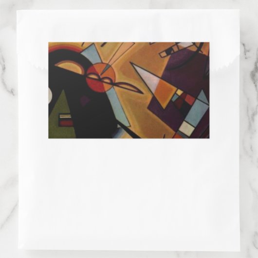 Kandinsky Black Violet Rechteckiger Aufkleber (Tasche)