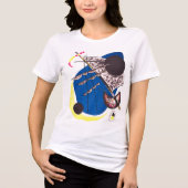 Kandinsky Blau Abstrakt - Fine Art Tri-Blend Shirt (Vorderseite)