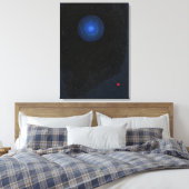 Kandinsky - Blaue, abstrakte Kunst Leinwanddruck (Insitu (Schlafzimmer))