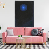 Kandinsky - Blaue, abstrakte Kunst Leinwanddruck (Insitu (Wohnzimmer))