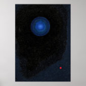 Kandinsky - Blaue, abstrakte Kunst Poster (Vorne)