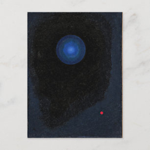 Kandinsky - Blaue, abstrakte Kunst Postkarte