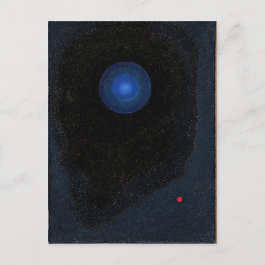 Kandinsky - Blaue, abstrakte Kunst Postkarte (Vorderseite)