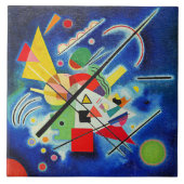 Kandinsky - Blaue Malerei Fliese (Vorderseite)