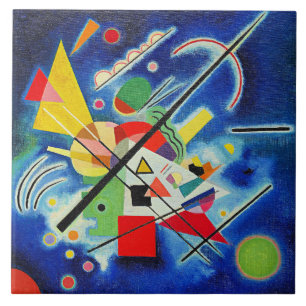 Kandinsky - Blaue Malerei Fliese
