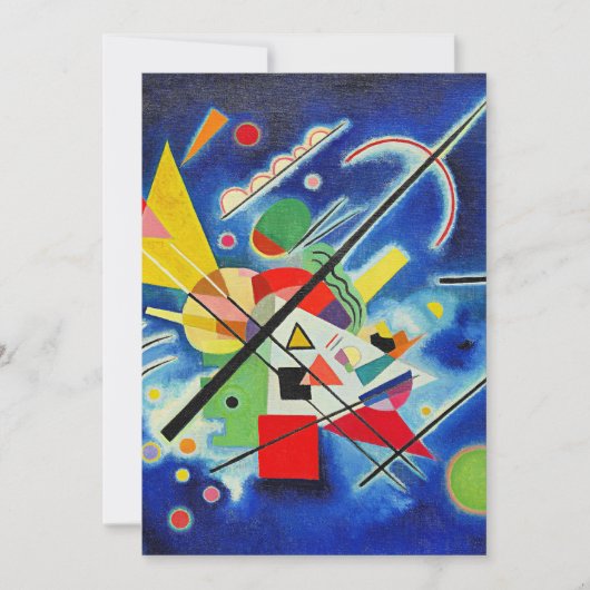 Kandinsky - Blaue Malerei Karte (Vorderseite)