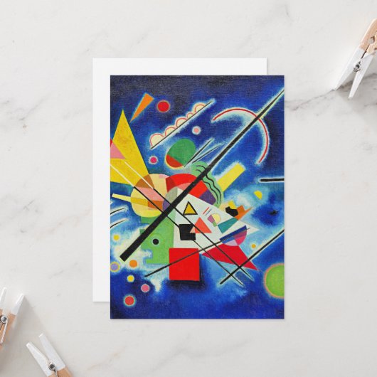 Kandinsky - Blaue Malerei Karte (Vorderseite/Rückseite Beispiel)