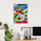 Kandinsky - Blaue Malerei, Poster (Heimbüro)