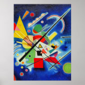 Kandinsky - Blaue Malerei Poster (Vorne)
