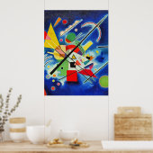 Kandinsky - Blaue Malerei Poster (Küche)