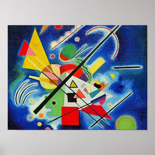 Kandinsky - Blaue Malerei, Poster (Vorne)