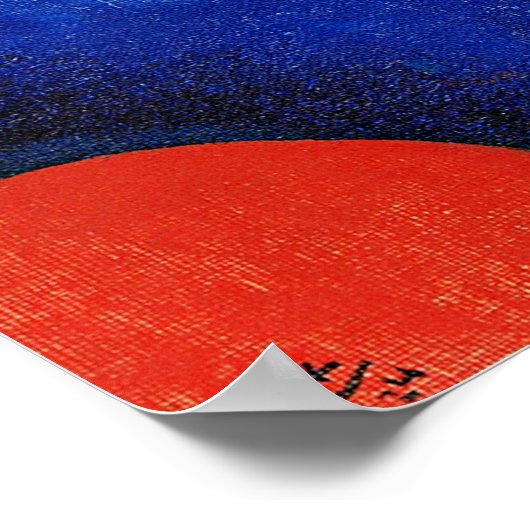 Kandinsky - Blaue Malerei, Poster (Ecke)