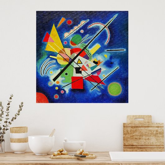 Kandinsky - Blaue Malerei, Poster (Küche)