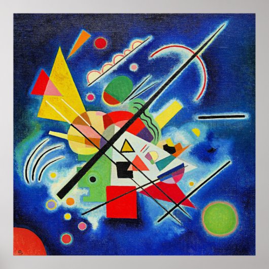Kandinsky - Blaue Malerei, Poster (Vorne)