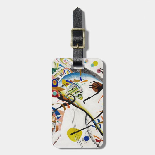 Kandinsky blauer Segment-Gepäckanhänger Gepäckanhänger (Vorderseite vertikal)